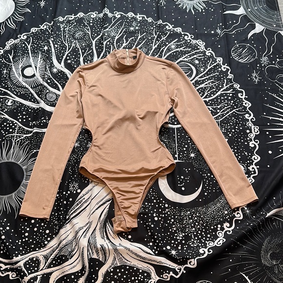 New forever 21 gold bodysuit size small S - Picture 1 of 8